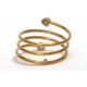 Spiral Design Gold Finished Copper Ring