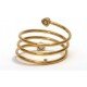 Spiral Design Gold Finished Copper Ring