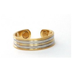 Contour Design Silver & Gold Finished Copper Ring