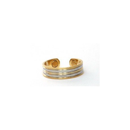 Contour Design Silver & Gold Finished Copper Ring