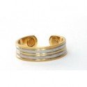 Contour Design Silver & Gold Finished Copper Ring