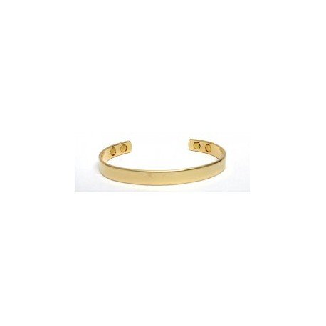 Plain Traditional Design Gold Finished Copper Bangle