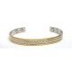 Contour Design Gold Finished Copper Bangle