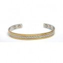 Contour Design Gold Finished Copper Bangle