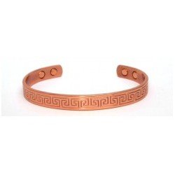 Gothic Design Copper Finished Copper Bangle