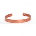 Banded Design Copper Finished Copper Bangle