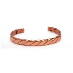 Weave Design Copper Finished Copper Bangle