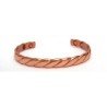 Weave Design Copper Finished Copper Bangle