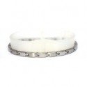 Slim Shiny & Matt Silver Stainless Steel Bracelet