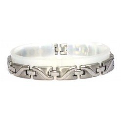 Contour Design Silver Stainless Steel Bracelet