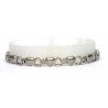 Heart Link Shiny & Matt Silver Stainless Steel Bracelet